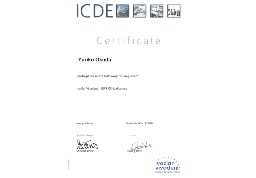 Ivoclar Vivadent BPS certified dentist